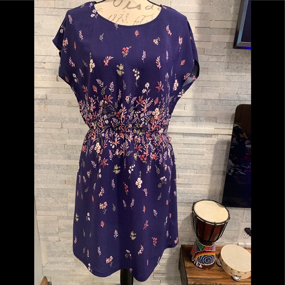 5 for $25 blue floral dress